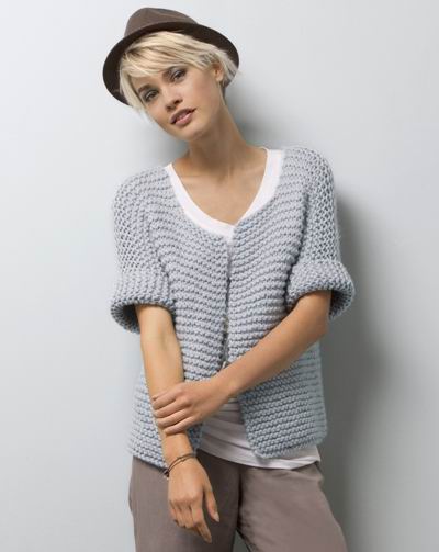 tricoter une veste en laine pour femme