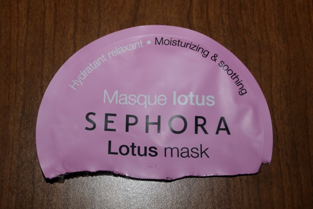 masque tissu sephora au lotus