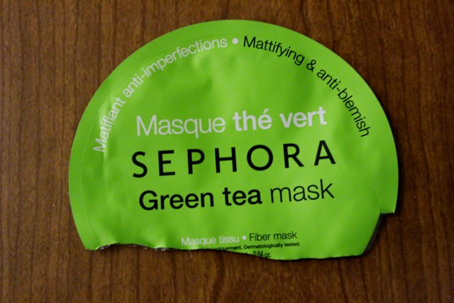 masque tissu sephora au the vert