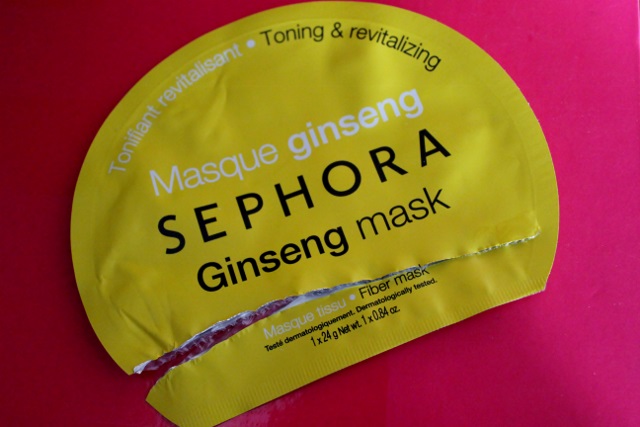 Masque en tissu au ginseng de Sephora