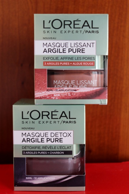 masques L'Oréal à l'argile