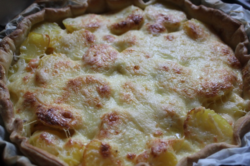 Tarte pommes de terre et saumon