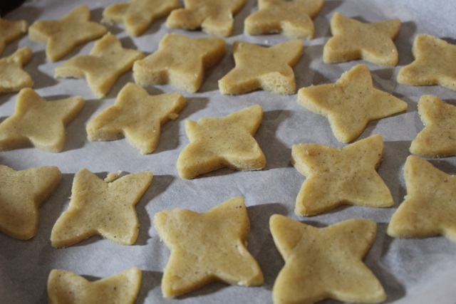 Sablés de Noel avant cuisson