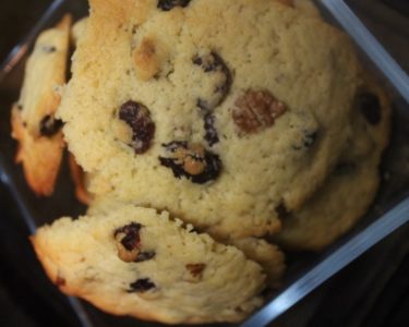 Cookies cranberries-noix de pecan