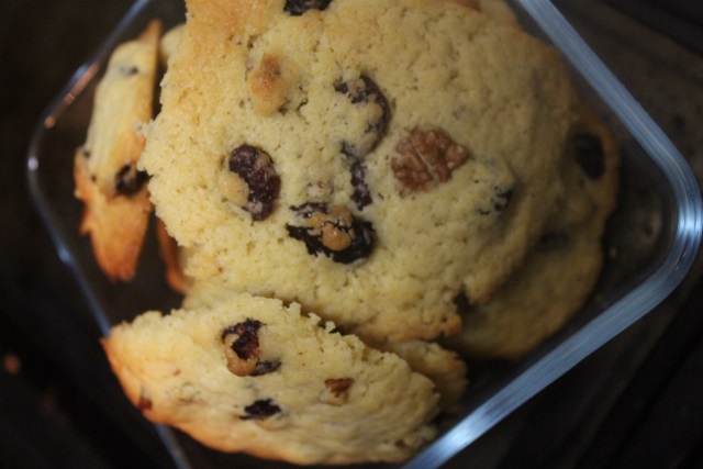 Cookies cranberries-noix de pecan