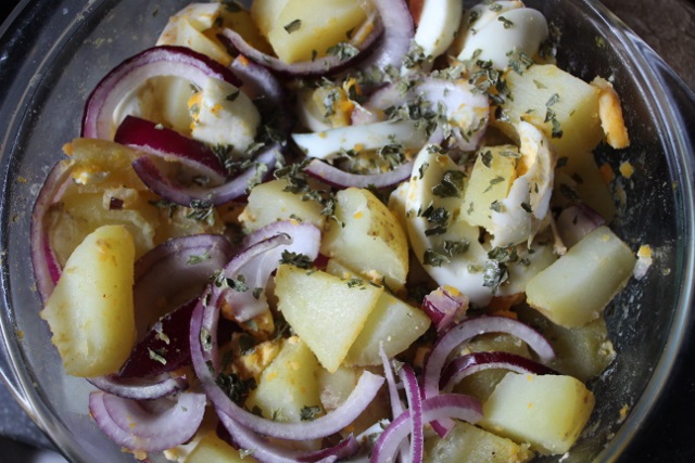 Salade de pommes de terre épicées