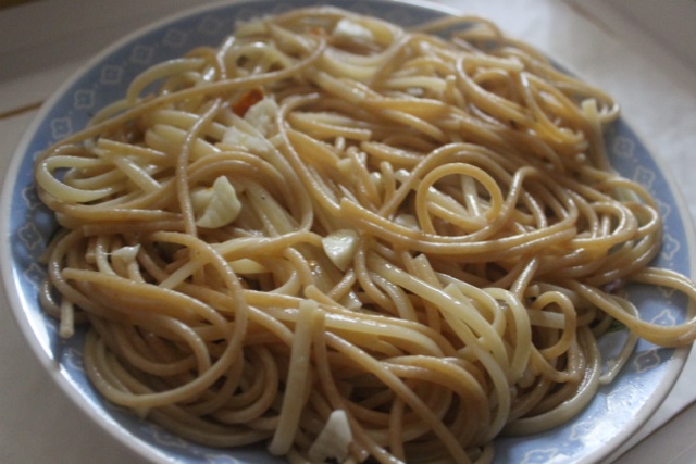 Spaghetti à l’ail et au piment