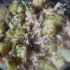 salade de pommes de terre et saumon